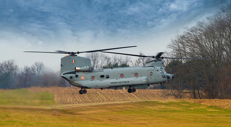 Chinook-in-flight