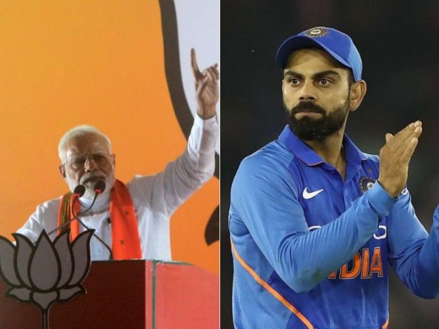 Virat Kohli Congratulates Narendra Modi on emphatic win