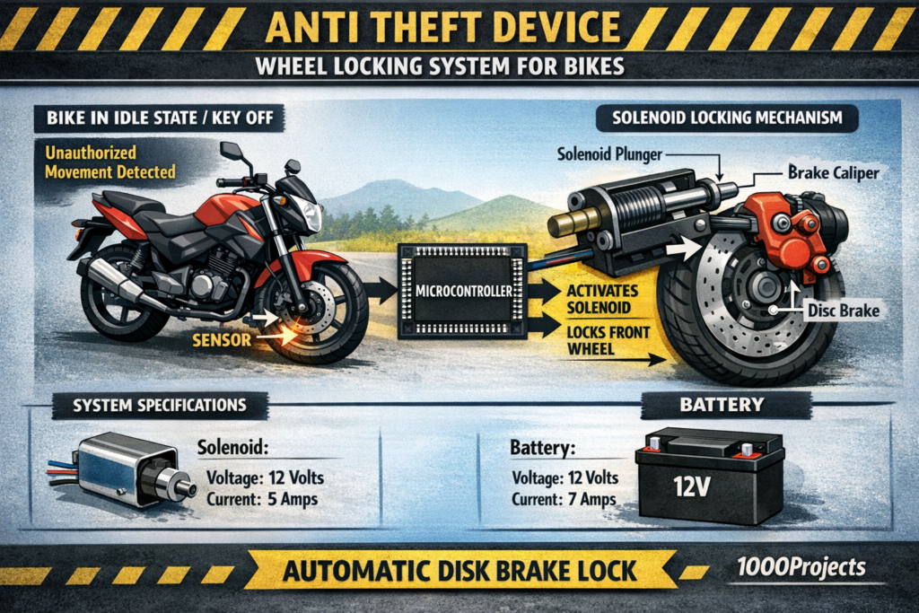 Anti Theft Device Wheel Locking