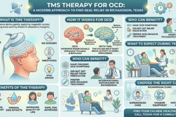TMS therapy is a safe, non-invasive treatment for OCD that uses magnetic pulses to improve brain activity. It helps reduce obsessive thoughts and is a good option when medication does not work well.